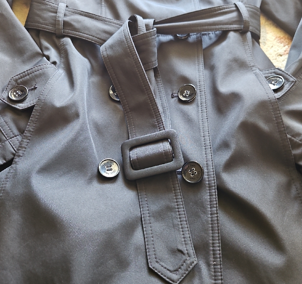 Calvin Klein Midnight Blue Trench Coat - Picture 4 of 7